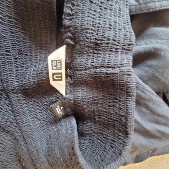 UNIQLO Women’s L Midi Belted Dress with Smocked Collar - Picture 5 of 7